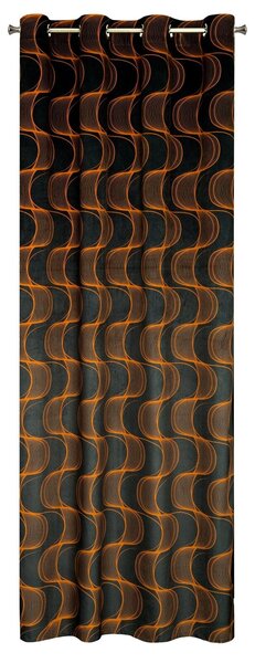 ZATEMŇOVACÍ ZÁVES NA KRÚŽKOCH POLA 140X250 CM VZOROVANÁ