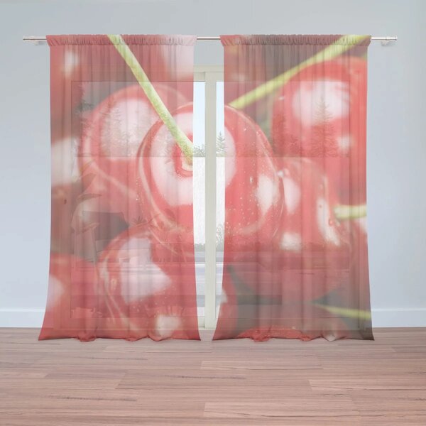Sablio Záclony Čerešne: 2ks 150x250cm