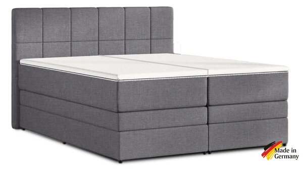 Zltahala.sk Kontinentálna posteľ Emma Premium boxspring 200x180 (typ I), tm. sivá (sawana 21)