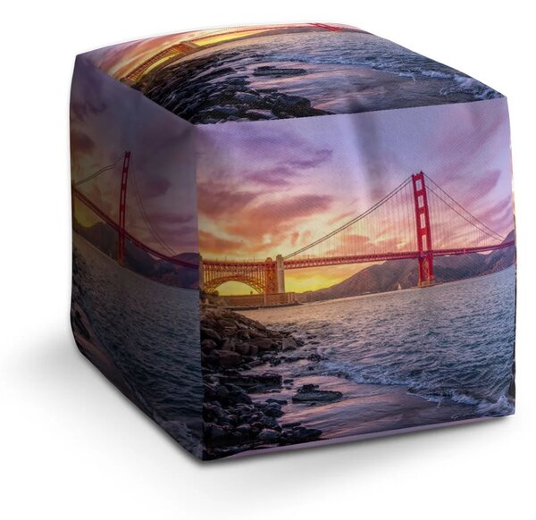 Sablio Taburet Golden Gate 5 - 40x40x40 cm