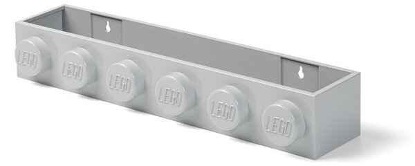 Detská sivá nástenná polička LEGO® Sleek