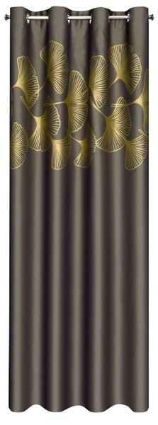 ZATEMŇOVACÍ ZÁVES NA KRÚŽKOCH HARMONY 140X250 CM HNEDÁ