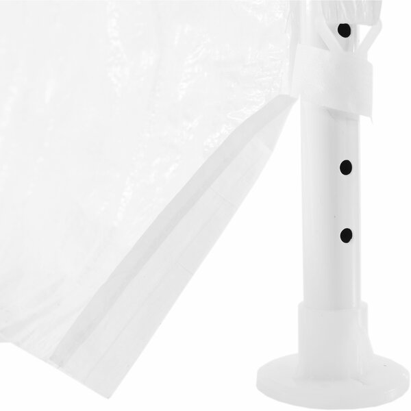 KONDELA Záhradný párty stan, biela, 3x3 m, TEKNO TYP 1 + 4 bočné strany