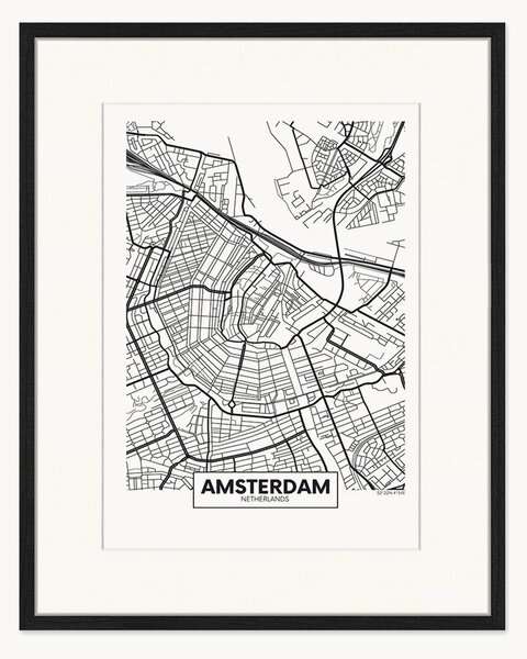Nástenná dekorácia v ráme Amsterdam
