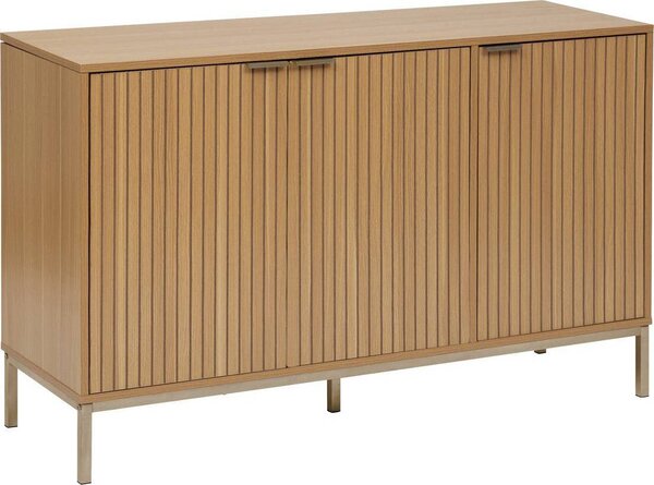 Komoda „tasso“ s 3 dverami, dĺžka 120 cm, v dizajne prírodného dreva – 5 five simply smart