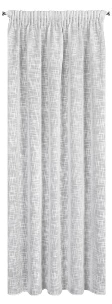 ZÁVES NA PÁSKE RUBI 140X270 CM BIELA