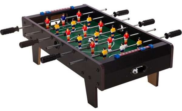 Mini stolný futbal s nožičkami 70 x 37 x 25 cm - čierny