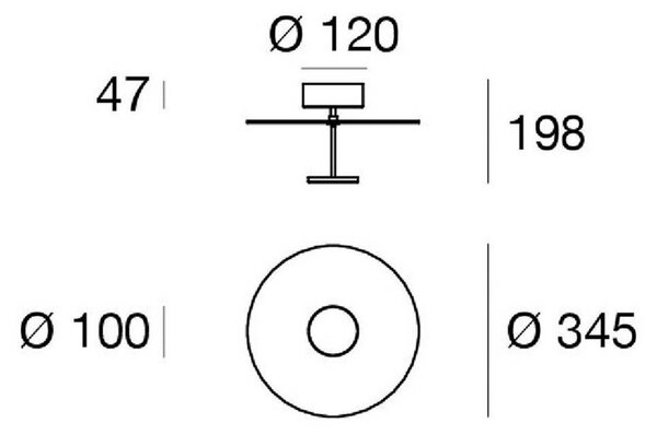 Stropné LED svetlo Stilo_S, biele, Ø 35 cm, Biela / opálová, Obývacia izba / jedáleň, Hliník, Moderný, Závesné svietidlo