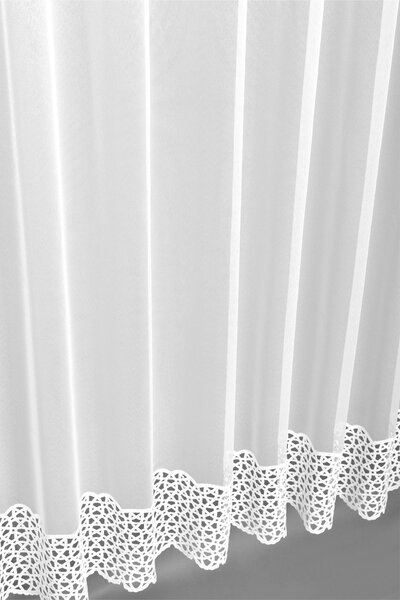 Záclona Dreher, Elegance s bordúrou, biela 150 cm