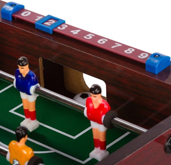 Mini stolný futbal 51 x 31 x 8 cm - tmavý