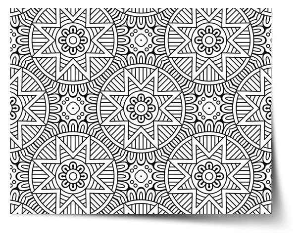Sablio Plagát Hviezdy mehendi - 60x40 cm