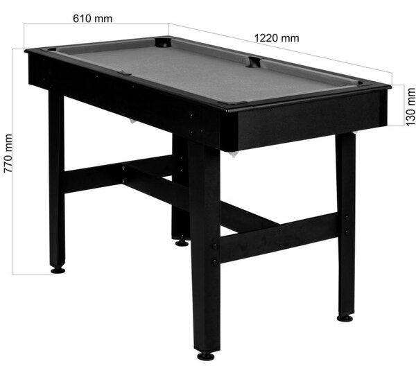 GamesPlanet® biliardový stôl COMPACT, zelený, 4ft