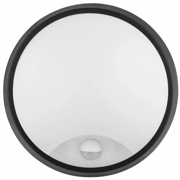 LED Vonkajšie nástenné svietidlo so senzorom LED/12W/230V IP65 čierna