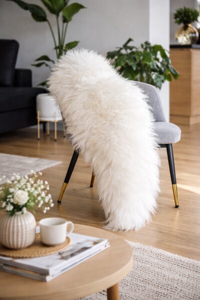 Ovčia kožušina biela Kožušina: M- 110x65 cm