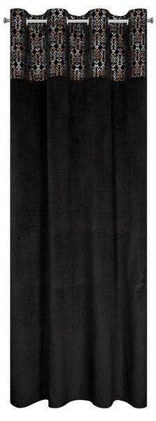 ZATEMŇOVACÍ ZÁVES NA KRÚŽKOCH LIZA 140X250 CM ČIERNA