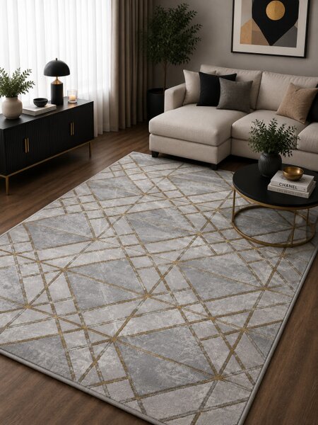 Koberec Diamond K4492G GOLD / GOLD