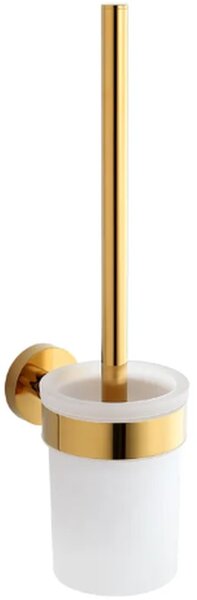 Stella Classic toaletná kefa priskrutkované sklenená-zlatá 07.431-G