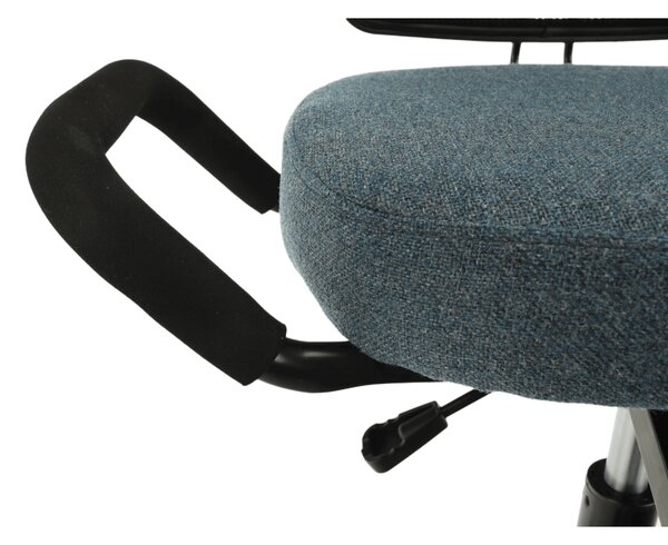 KONDELA Ergonomická kľakačka, sivá/čierna, RUFUS