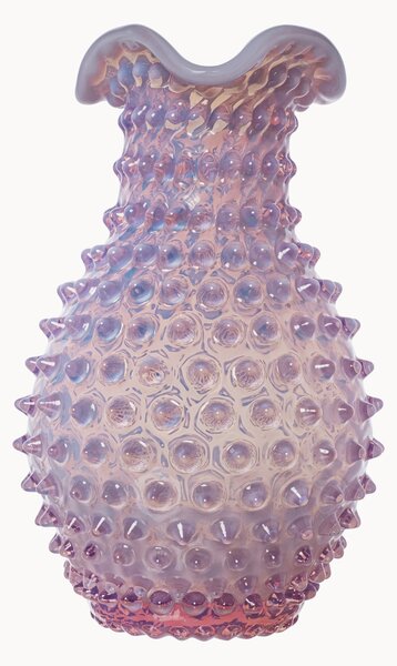 Ručne fúkaná váza Hobnail, V 21 cm