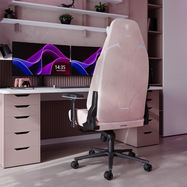 Ružová herná stolička Diablo X.Eye Prime Akira Pink
