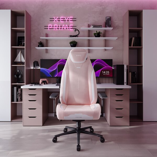 Ružová herná stolička Diablo X.Eye Prime Akira Pink