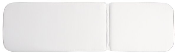 Záhradné ležadlo béžová umelý ratan hliník polyester látkový vankúš nastaviteľné sklopné operadlo moderný štýl exteriér