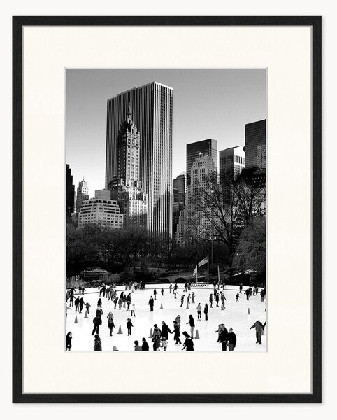 Nástenná dekorácia v ráme Ice Skating in NY