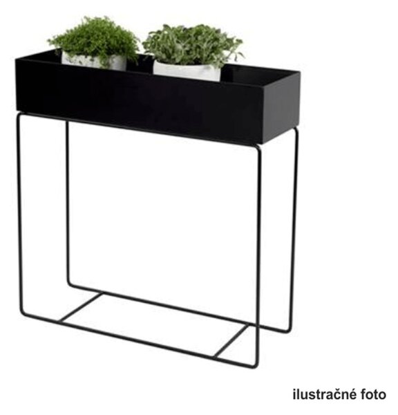 KONDELA Multifunkčný kovový kvetináč, biela, INDIZE TYP 3 WL4214