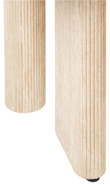 Jedálenský stôl svetlohnedý MDF 180 x 90 cm obdĺžnikový so širokými nohami minimalistický štýl jedáleň kuchyňa
