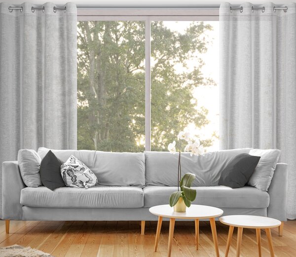 ZÁVES NA KRÚŽKOCH AMARI 140X250 CM SIVÁ
