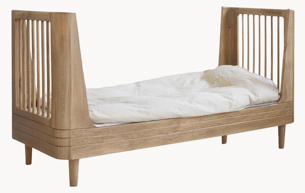 Ručne vyrobená detská posteľ z dubového dreva Nature 2.0, Š 73 x D 165 cm