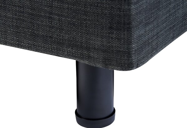Elektricky polohovateľná posteľ tmavosivá polyester 180 x 200 cm diaľkové ovládanie nastaviteľná posteľ bez čela moderný štýl spálňa