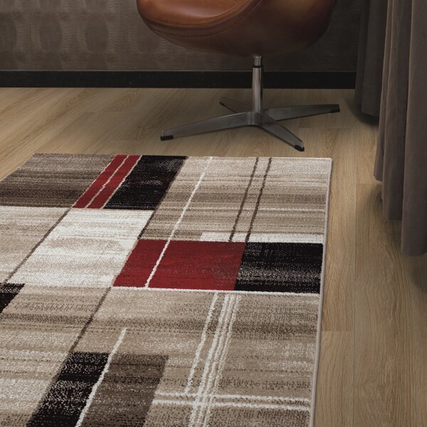 Spoltex , Kusový koberec Florentina 613-64 beige/red, 80x150, béžová, obývacia izba