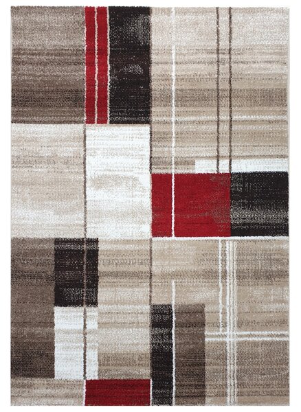 Spoltex , Kusový koberec Florentina 613-64 beige/red, 80x150, béžová, obývacia izba