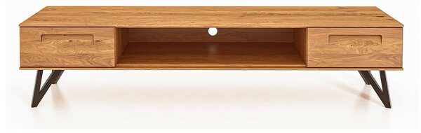TV stolík z dubového dreva 182x42 cm Golo - The Beds