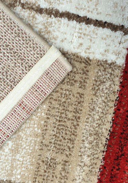 Spoltex , Kusový koberec Florentina 613-64 beige/red, 80x150, béžová, obývacia izba