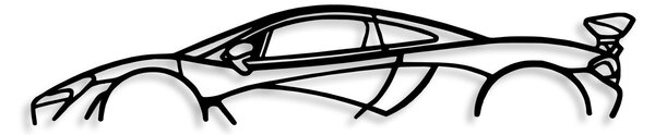 Wallity Nástenná kovová dekorácia Mclaren P1 Silueta čierna