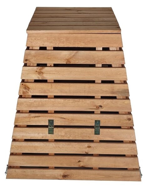 Drevený kompostér pyramída 430 l – česká výroba