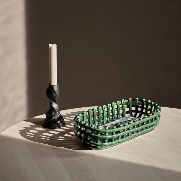 Košík Ceramic Large, Emerald Green – Ferm Living