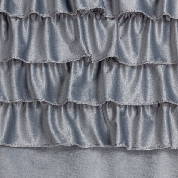 ZATEMŇOVACÍ ZÁVES NA KRÚŽKOCH ERIN 140X250 CM STRIEBORNÁ