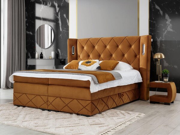 Mirjan24 Kontinentálna posteľ Banjul Lux, Rozmer postele: 120x200, Dostupné poťahy: Kameleon 48 5903211225277