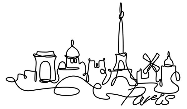 Wallity Nástenná kovová dekorácia Paríž čierna