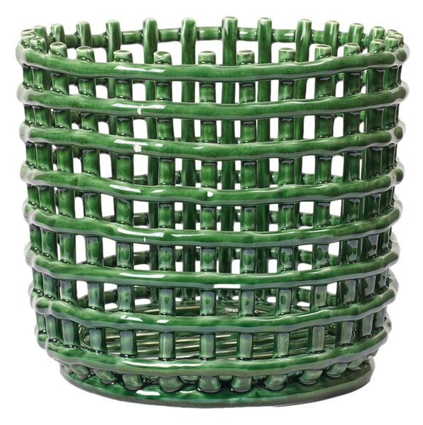Košík Ceramic Large, Emerald Green – Ferm Living