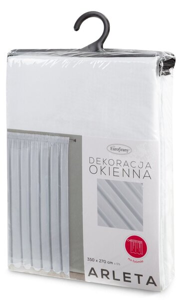 ZÁCLONA NA PÁSKE ARLETA 350X270 CM BIELA