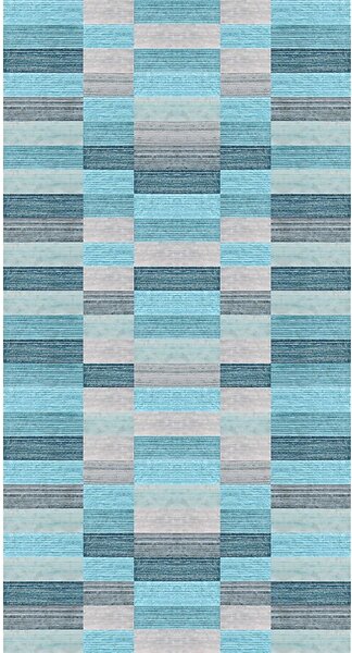 Modrý prateľný koberec 50x80 cm Hali – Vitaus