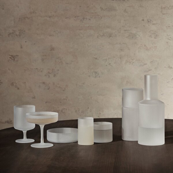 Karafa Ripple 1 l, Frosted – Ferm Living