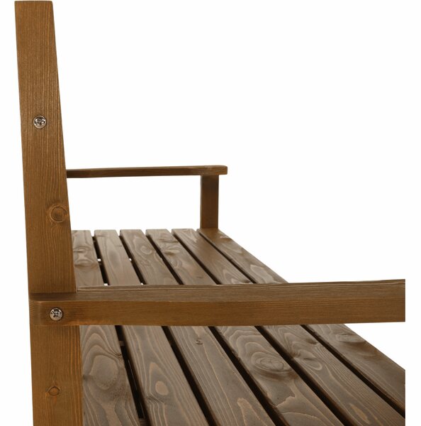 KONDELA Záhradná lavička, hnedá, 150cm, AMULA