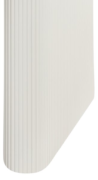 Jedálenský stôl biely MDF vrchná doska nohy 198 x 93 cm nepravidelný tvar moderný industriálny štýl kuchyňa jedáleň