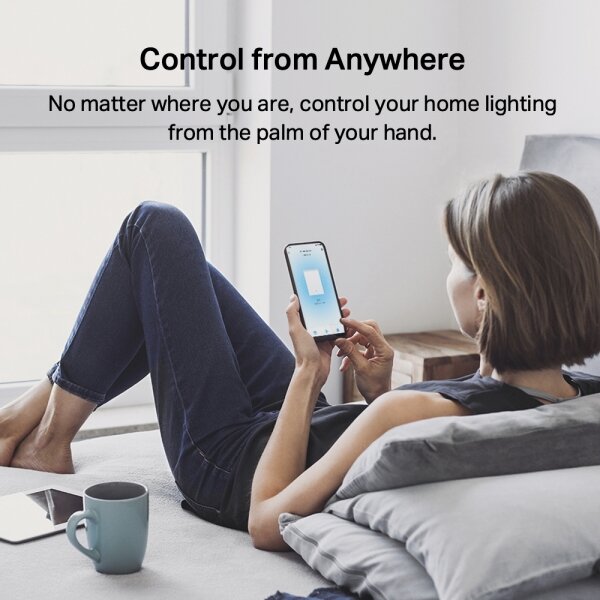 TP-Link - Inteligentný dvojtlačidlový svetelný vypínač 2xAAA Wi-Fi