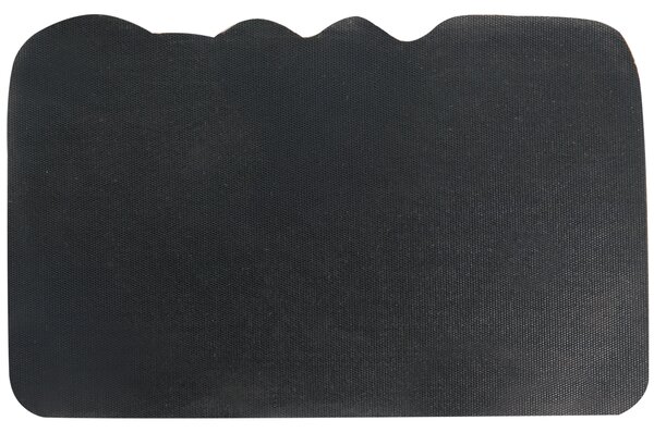 Rohožka prírodné kokosové vlákno 40 x 60 cm PVC povlak protišmyková rohož s motívom rastlín do interiéru moderná